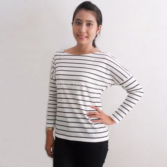 Hình ảnh củaÁo thun gân sọc ngang 151008