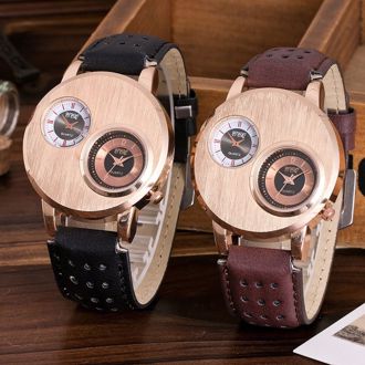 Hình ảnh củaĐồng Hồ 2 Máy Kim Loại Thời Trang Hàn Quốc