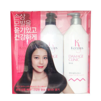 Bộ 3 chai dầu gội xả Kerasys dành cho tóc khô và phục hồi tóc hư tổn 600ml - Hàn Quốc